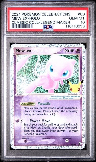 PSA 10 Mew EX Celebrations 88/92 Legend Maker