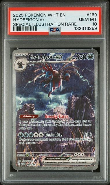 Hydreigon 169/086 White Flare PSA 10 Pokemon Card Trading Card GEM MINT