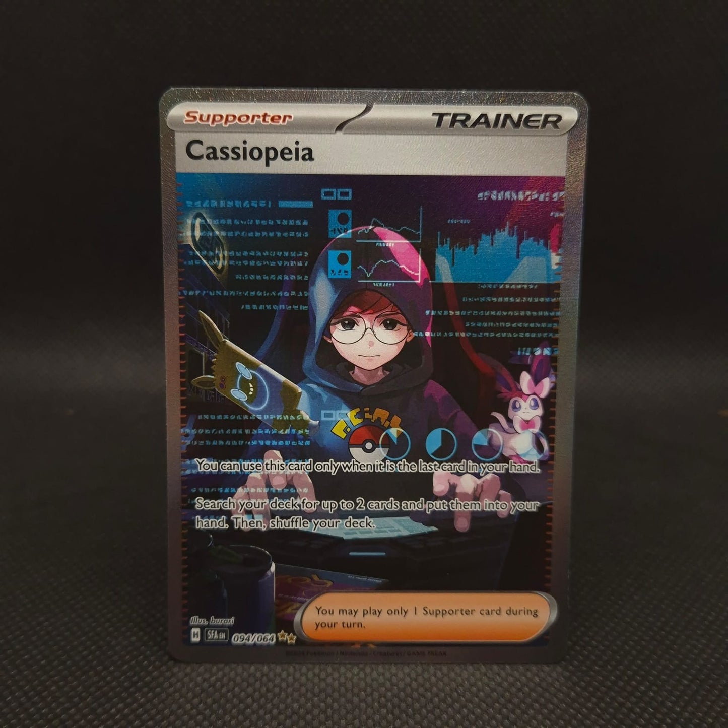 Cassiopeia 094/064 Sv: Shrouded Fable Holo NM Pokémon TCG Full Art