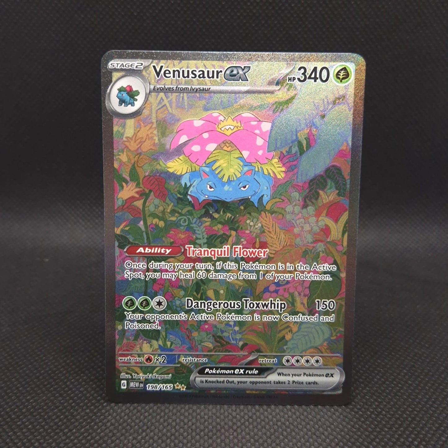 Venusaur ex 198/165 Sv: Scarlet & Violet 151 Holo NM
